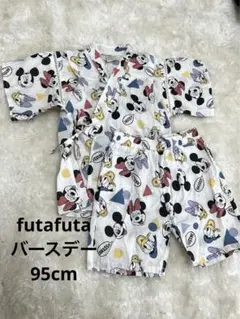futafuta Disney ミッキー ミニー 甚平 キッズ 95cm