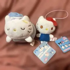 サンリオ　ハローキティ　おねむもっちりマスコット　ベーシックカラーマスコット