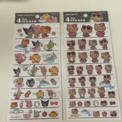 サンリオ キャラクター シール 日焼け4サイズ 2枚セット