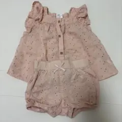 H&M ピンク トップスとショートパンツセットのサムネイル
