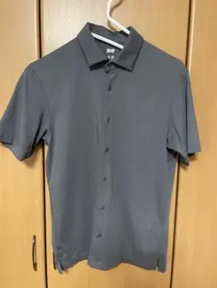 エアリズムコットンフルオープンポロシャツ　S グレー