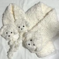 【セット】フワフワ　イヤーマフ&マフラー