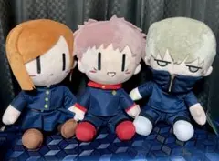 ♧呪術廻戦 虎杖 悠仁＆釘崎 野薔薇＆狗巻 棘 BIGぬいぐるみ セット
