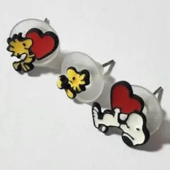 SNOOPY スヌーピー ピアス ３個セットのサムネイル