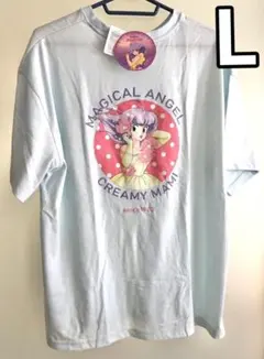 新品 魔法の天使 クリィミーマミ 半袖 Tシャツ サックス L バックプリントのサムネイル