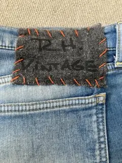 【美品】R.H. VINTAGE ダメージ加工ストレッチデニム インディゴのサムネイル