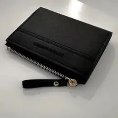 新品 ブラック 財布 コインケース 黒 ミニ 二つ折り財布 カードケース 未使用