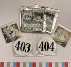 【B-2】冨樫義博展 ハンター試験 ナンバープレート バッジ クラピカ レオリオ