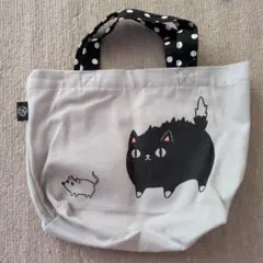 猫とネズミの手提げ袋　23×28のサムネイル