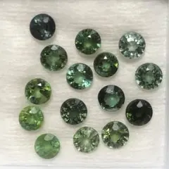 天然マルチカラー トルマリン　ルース　15 個セット　3 ct
