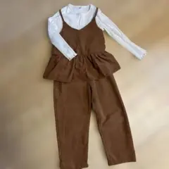 120 春服　秋冬　長袖　セットアップ　3枚セット