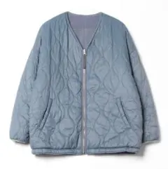 キルティングジャケット リバーシブル beauty&youth アローズ　ブルー