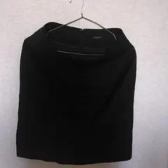 ブラック タイトスカート ひざ丈　サイズL
