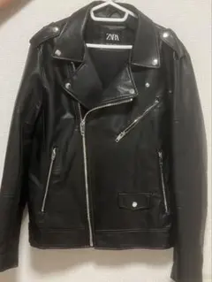 ブラックライダースジャケット【ZARA】