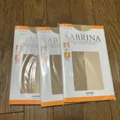 GUNZE SABRINA ストッキングM-L 3パック