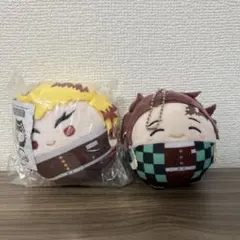 鬼滅の刃 ふわコロりん 竈門炭治郎 煉獄杏寿郎 ぬいぐるみ セット