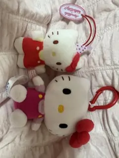 ハローキティ ストラップ付きぬいぐるみ2点セット キーホルダー