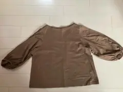 ユニクロ　七分袖　カットソー　Mサイズ　ブラウン
