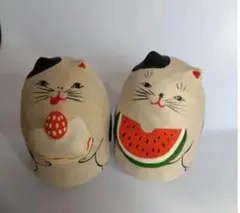 コシェルドゥ　ショートケーキ猫　スイカ猫　起き上がり小法師