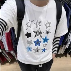 archive Tシャツ opium 星柄 短丈 y2k 古着 swag