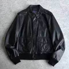 ラルフローレンブラックレーベル ラムレザージャケット ライダース 黒 サイズ4 ラルフローレンブラックレーベル RALPH LAUREN BLACK LABEL