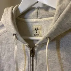 Scye 36 グレー ジップアップパーカー