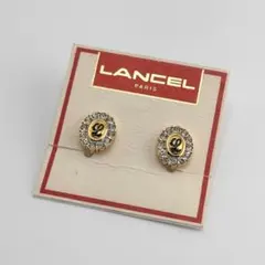LANCEL ランセル ロゴイヤリング ラインストーン ゴールド ヴィンテージのサムネイル