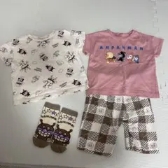 アンパンマン　 Tシャツ　ハーフパンツ　靴下　セット