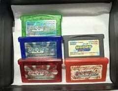 ポケモン GBA 5本セット ルビー サファイア エメラルド ファイアレッド