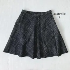 アルアバイル allureville ツイード スカート【2】ウール混 ラメのサムネイル