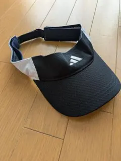 週末Sale! adidas 　サンバイザー　黒　57∼60cm