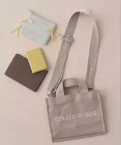 GELATO PIQUE キャンバスロゴショルダーバッグ