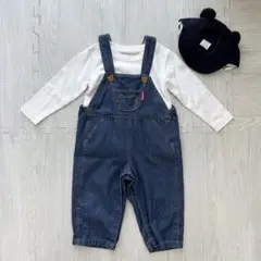 ミキハウスホットビスケッツ　サロペット　オーバーオール