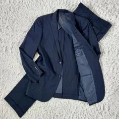 NEWYORKER 限定モデル ピンストライプスーツ 背抜き センターベント