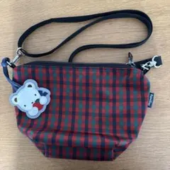 familiar 舟形　ポシェット　ショルダーバッグ チェック