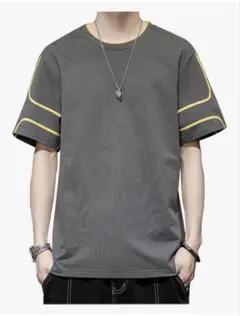 メンズ おしゃれ tシャツ カジュアル 丸襟 柔らかい 快適 人気 春夏秋服