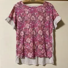 週末お値下げ❗️新品未使用❗️McGREGOR 花柄 半袖Tシャツ ピンク Lサイズのサムネイル