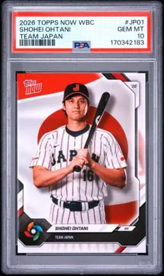 大谷翔平 PSA10 2026 Topps NOW WBC Team JP01