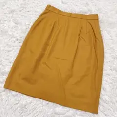 ROPE✨M ロペ ウール100% タイトスカート オレンジ 63-90 日本製