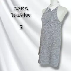 ザラティーアールエフ 【S】 ワンピース ひざ丈 ノースリーブ 襟付き ニット