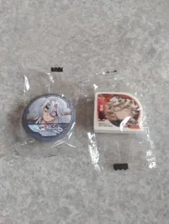 鬼滅の刃☓くら寿司 ピンバッジと消しゴムのセット