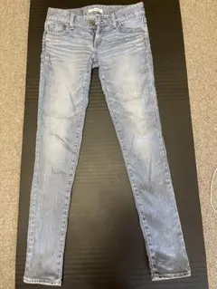 moussy スキニーデニム ライトブルー ストレッチ 美シルエット