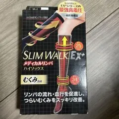 SLIM WALK EX+ 着圧ソックス M-L ブラック