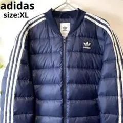 極美品✨極暖✨アディダス ヌプシダウンジャケット 濃紺 ダウン90%配合 XL