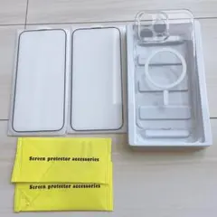 iPhone 15 Pro Max ケース MagSafe対応 保護フィルム2枚