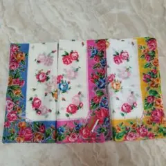 花柄大判ハンカチセットKenzo3枚セット