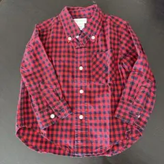 Ralph Lauren 赤黒チェックシャツ　12M