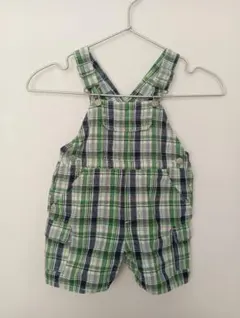 90　OSHKOSH　オーバーオール　薄手　チェック