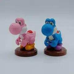 チョコエッグ Newスーパーマリオブラザーズ WII2 ヨッシー ピンク＆青