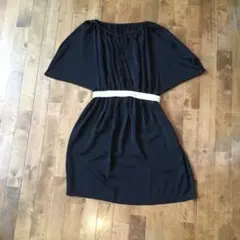 ワンピース ブラック シフォン ROPE 授乳可